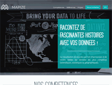 Tablet Screenshot of fr.mapize.com